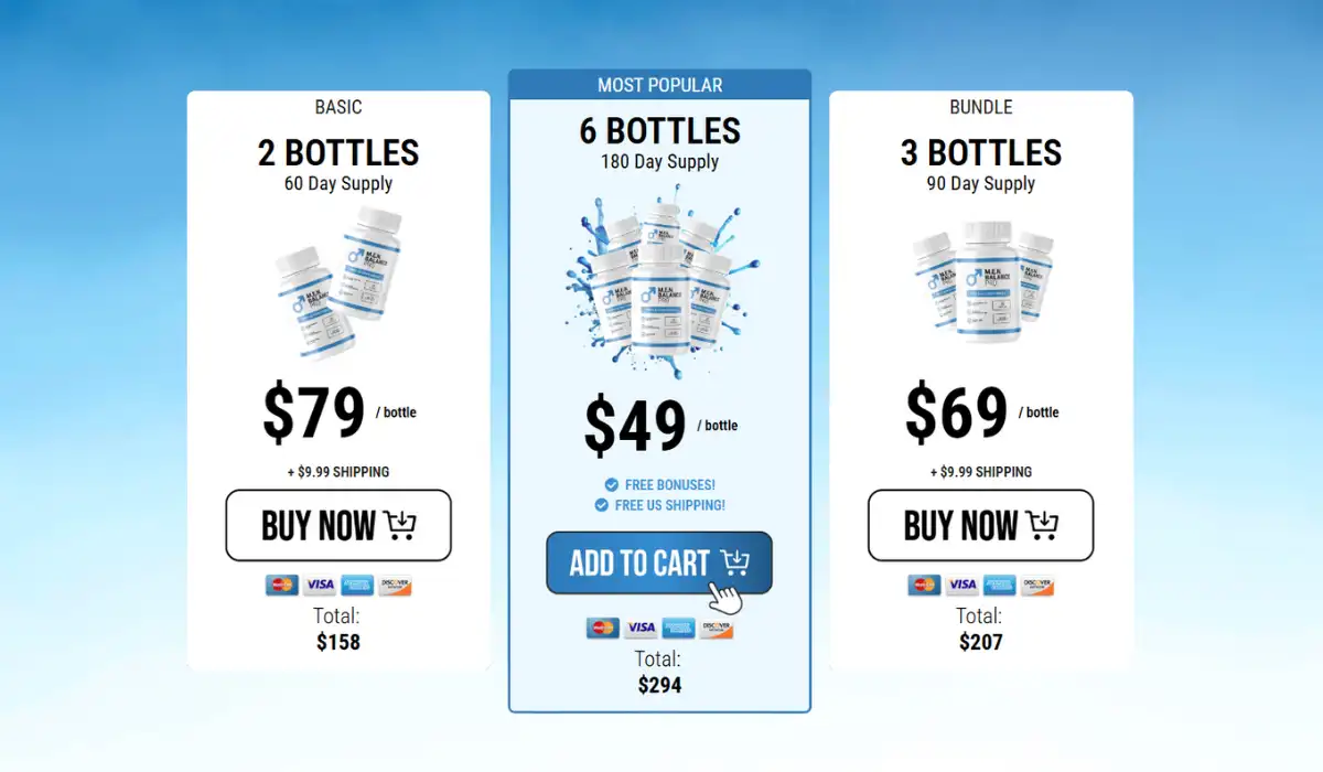 Men Balance Pro Pricing