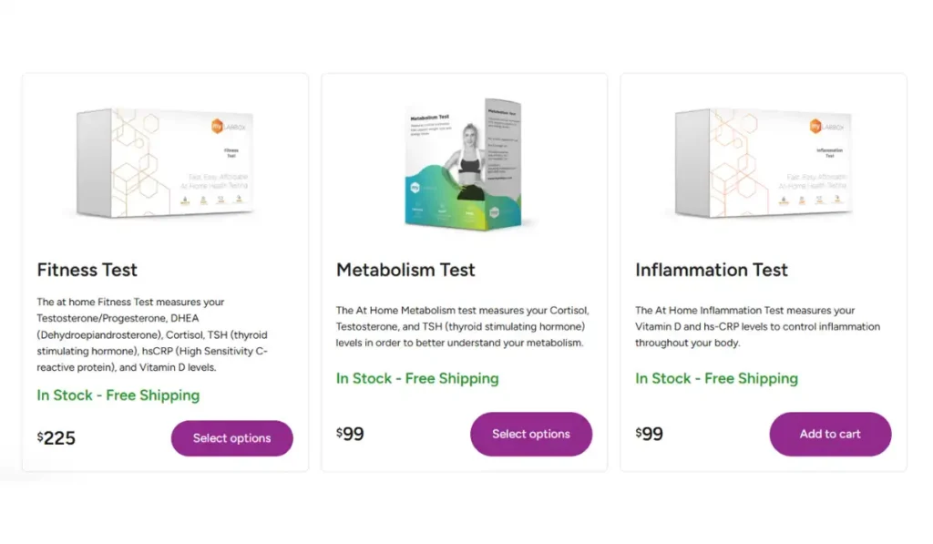 myLAB Box test price
